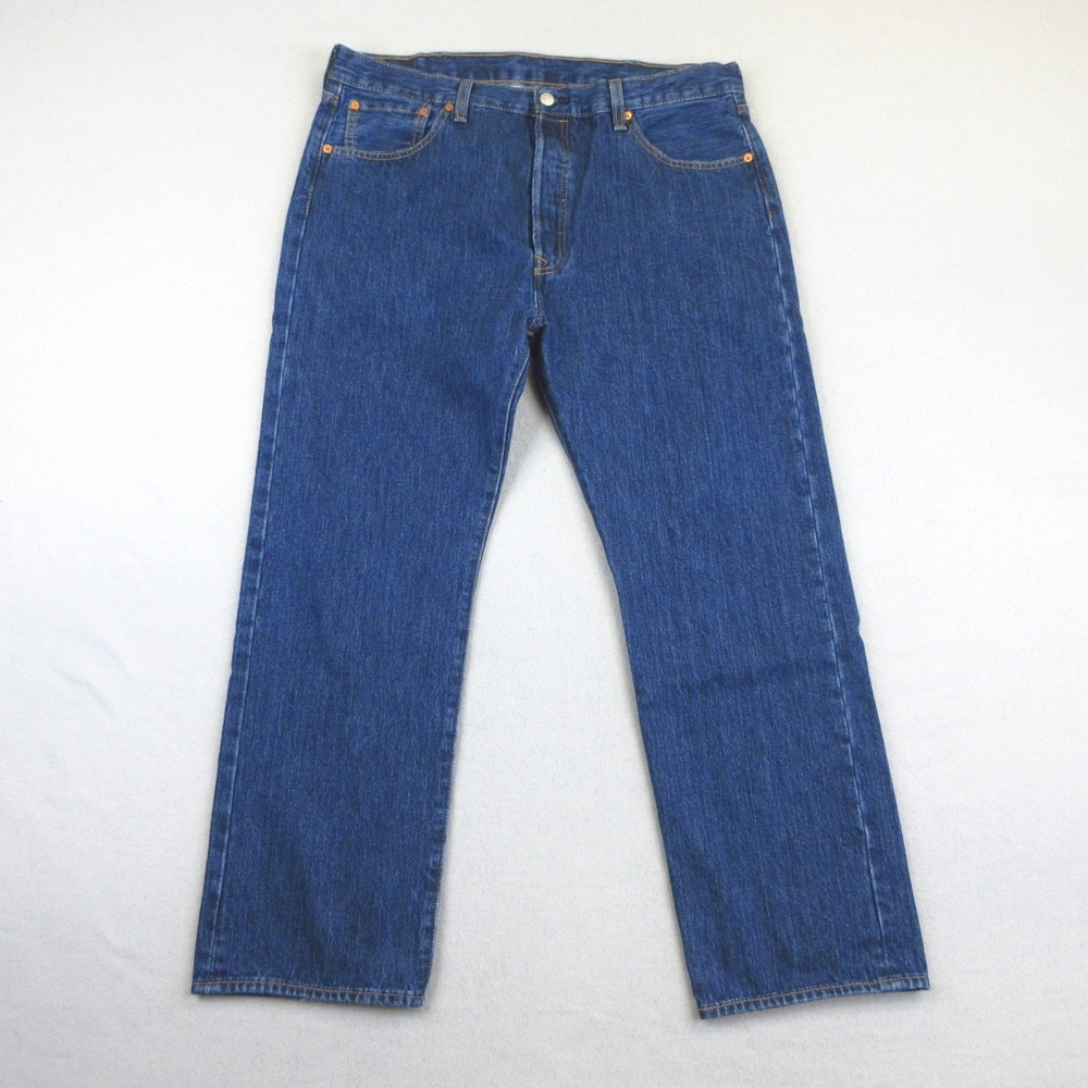 Levi's 501 Jeans Mens 38x30 (37x29) Blue 100% Cotton Straight Leg Button Fly